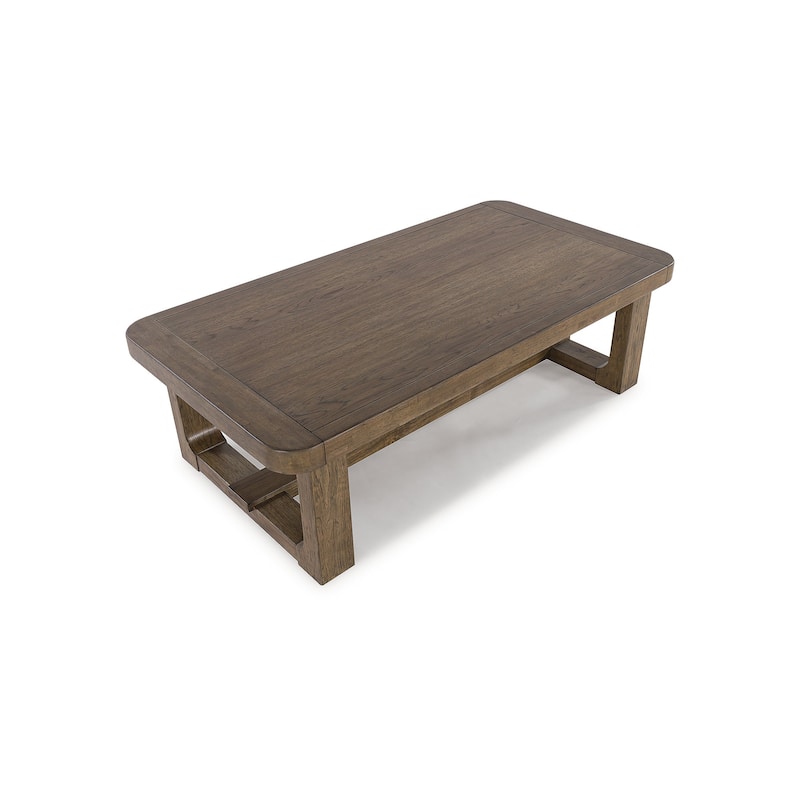 Signature Design by Ashley Cabalynn Light Brown Coffee Table - 56"W x 30"D x 17"H