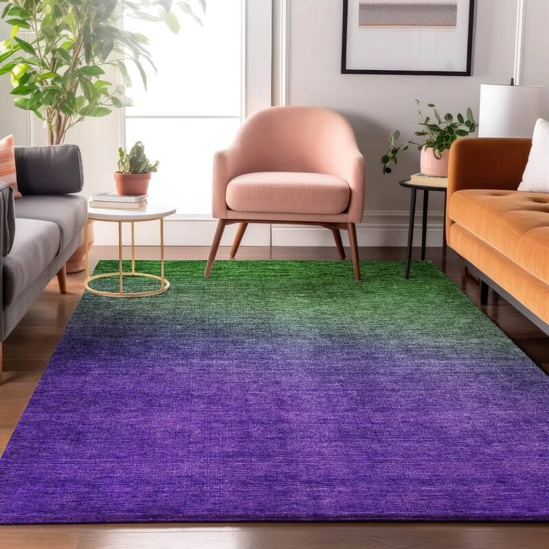Premium Washable Super Soft Modern Ombre Mayfield Rug - Green - 2' 6" x 3' 10" - Rectangle