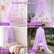 preview thumbnail 15 of 23, YEERSWAG Elegant Princess Bed Canopy Bed Curtain Nets with Luminous Stars Lights