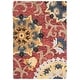 preview thumbnail 28 of 85, SAFAVIEH Handmade Blossom Nelia Modern Floral Wool Rug 2'3" x 4' - Red/Multi