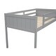 preview thumbnail 16 of 30, High Guardrail Design Wood Loft Bed, Ladder With Handrails, Slide With Shock Absorption,Twin Size