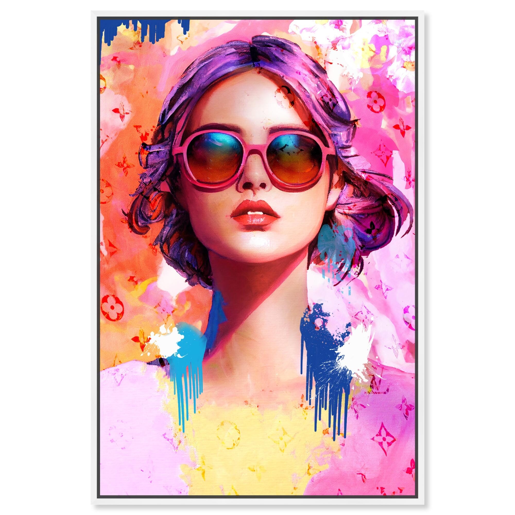 Laura Canvas Retro Glam Art Prints by Art Remedy
