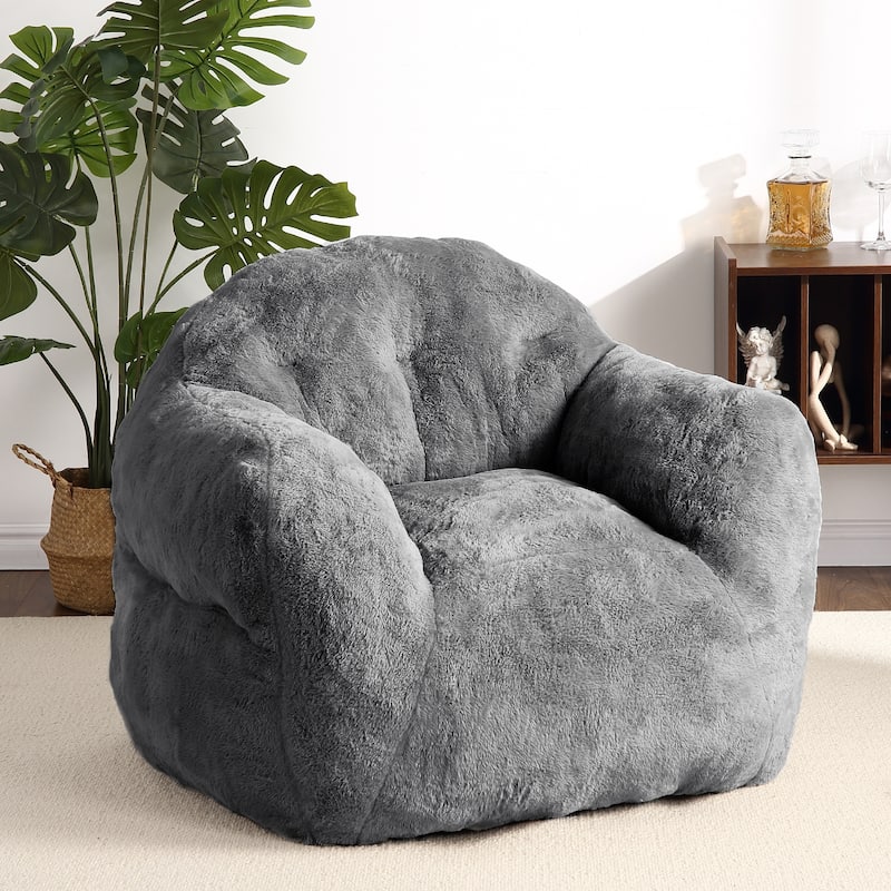 Giant Bean Bag Chair for Adults Kids - Dark Grey