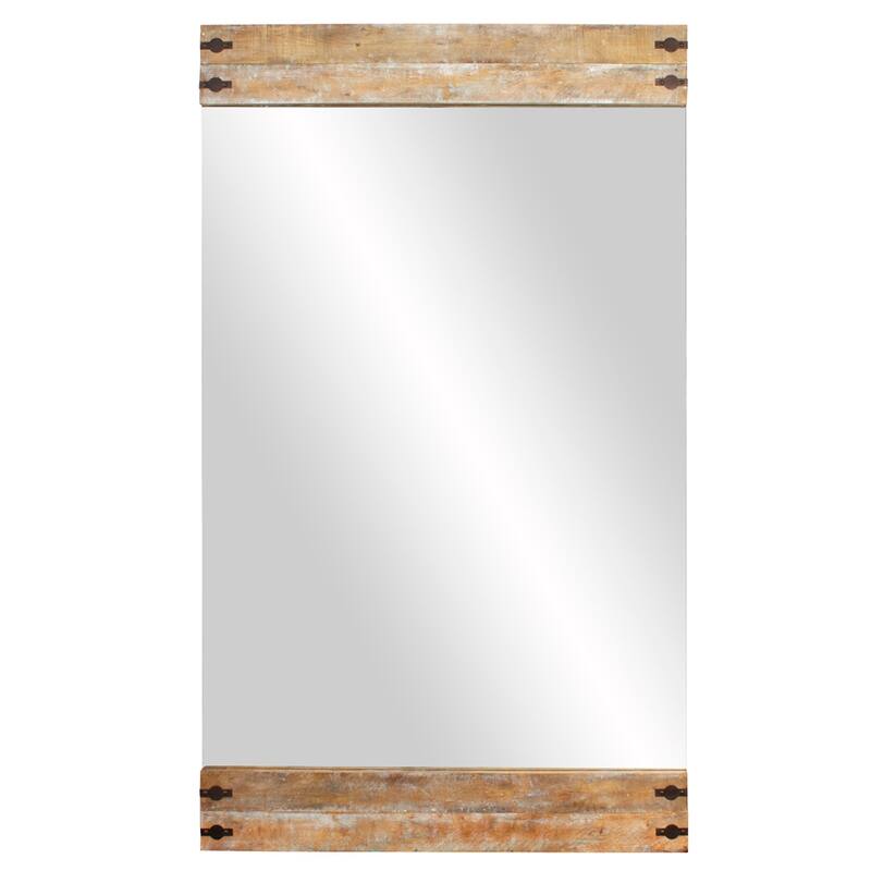 Allan Andrews Brown Wood Framed Full Length Garrett Floor Mirror