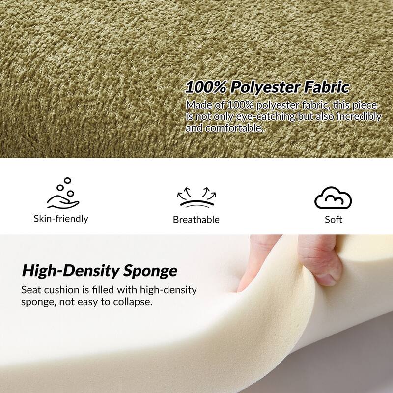 HULALA HOME Roland Modern 58.5''W Upholstered Bedroom Bench