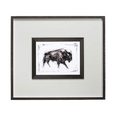 Dynamic Bison I Framed Art Print