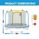 preview thumbnail 3 of 23, 55-inch Trampoline for Kids Indoor & Outdoor Small Toddler Trampoline with Basketball Hoop