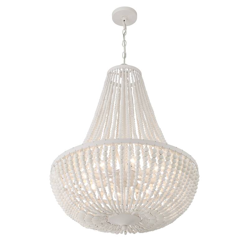 Crystorama Lighting Group Rylee 8 Light 25" Wide Beaded Empire