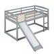 preview thumbnail 5 of 6, Twin over Twin Bunk Bed with Convertible Slide and Ladder