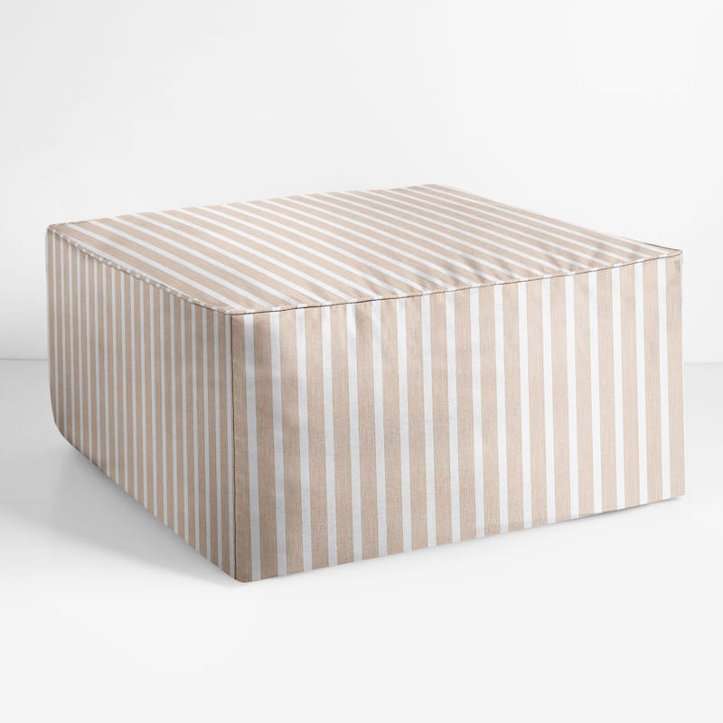 Sorra Home Sunbrella Outdoor Corded Bean Pouf