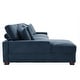 preview thumbnail 101 of 132, 118" W Corduroy L-shape Modular Sectional Sofa with Pillows