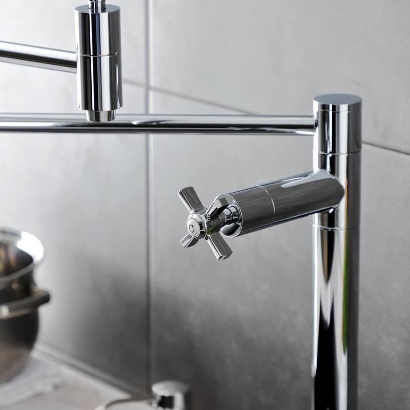 Millennium Two-Handle 1-Hole Deck Mount Pot Filler Faucet