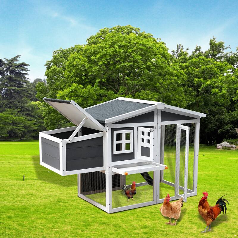 Wooden Chicken Coop Waterproof with Removable,Nesting Box