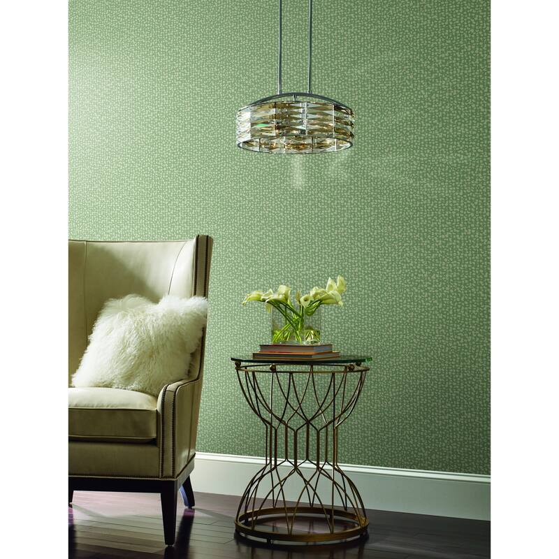 Gradignan Green Non-Woven Unpasted Geometrics Galaxies Wallpaper Covers about 60.75 sq. ft.
