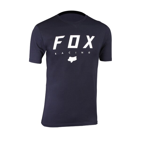Shop Black Friday Deals On Fox Racing Mens Creative Ss Tech T Shirt Heather Midnight Navy Small Overstock 29774699