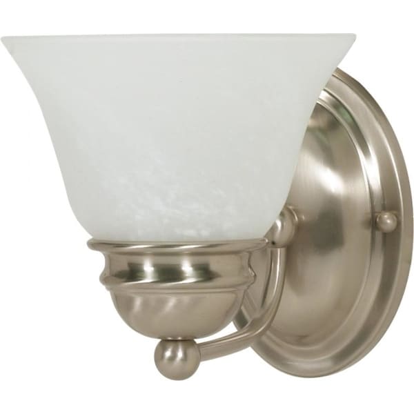 Nuvo Lighting 60/340 Empire Single Light 6.3" Wide Bathroom Sconce with Alabaster Glass Shade