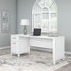 preview thumbnail 9 of 66, Bush Furniture Somerset 72W Office Desk with Drawers in Hansen Cherry White