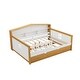 preview thumbnail 5 of 5, Wooden Full Size House Shape Bed with Trundle and Bookcase Headboard