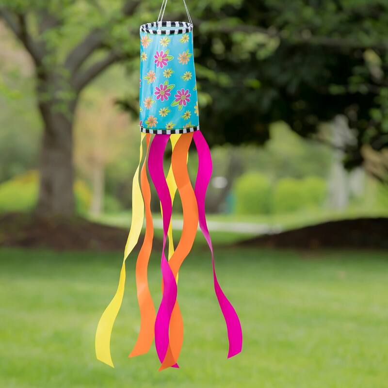 38 in. Floral Blessings Sublimated Windsock