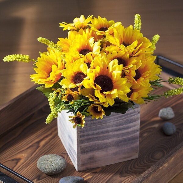 Fake sunflower outlet arrangements
