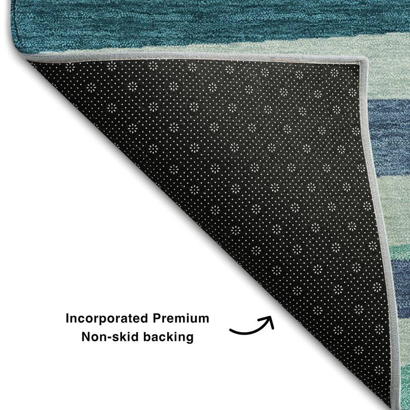 Premium Washable Super Soft Modern Stripes Mayfield Rug