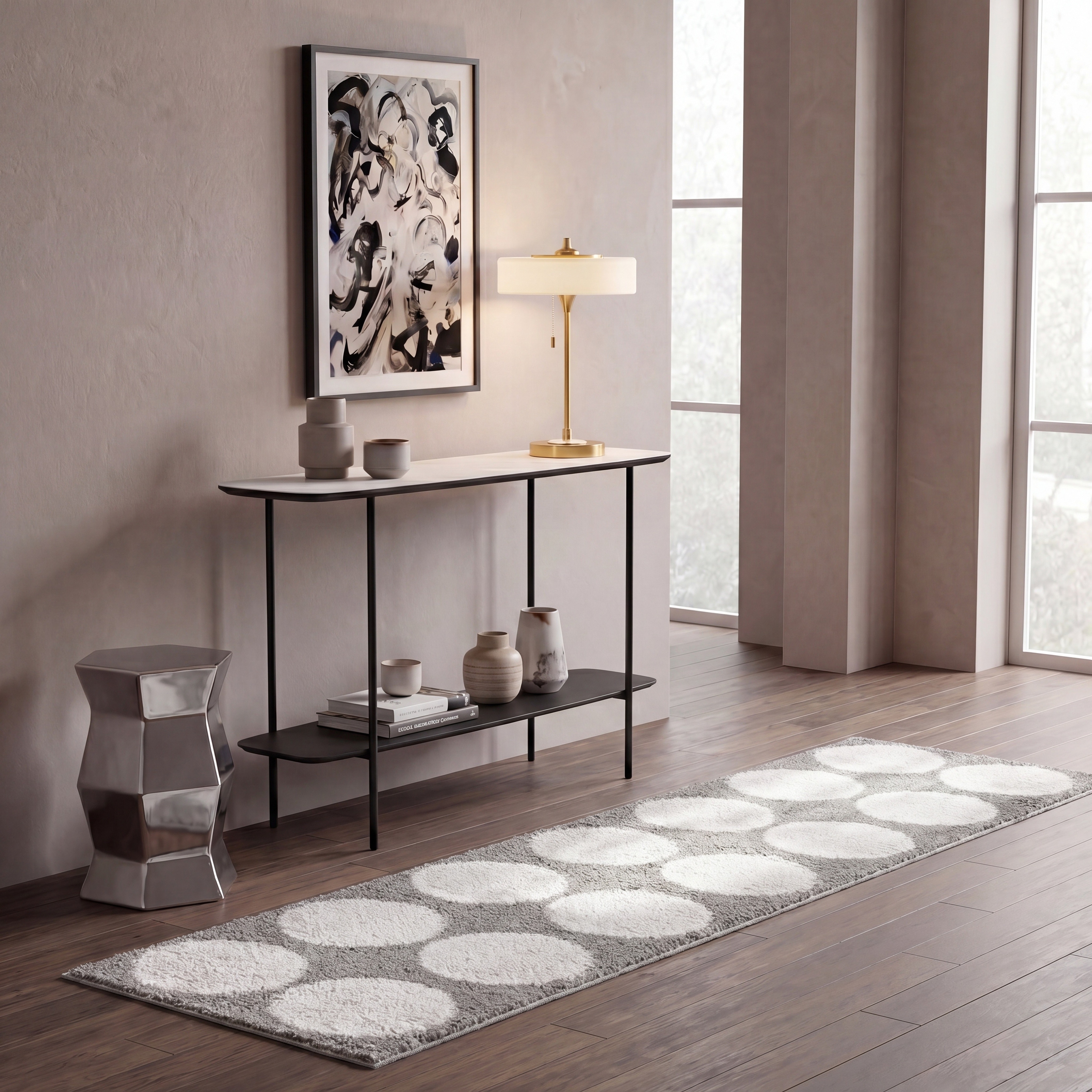 SAFAVIEH Calico Shag Lotje Geometric Dot 1.5-inch Thick Rug