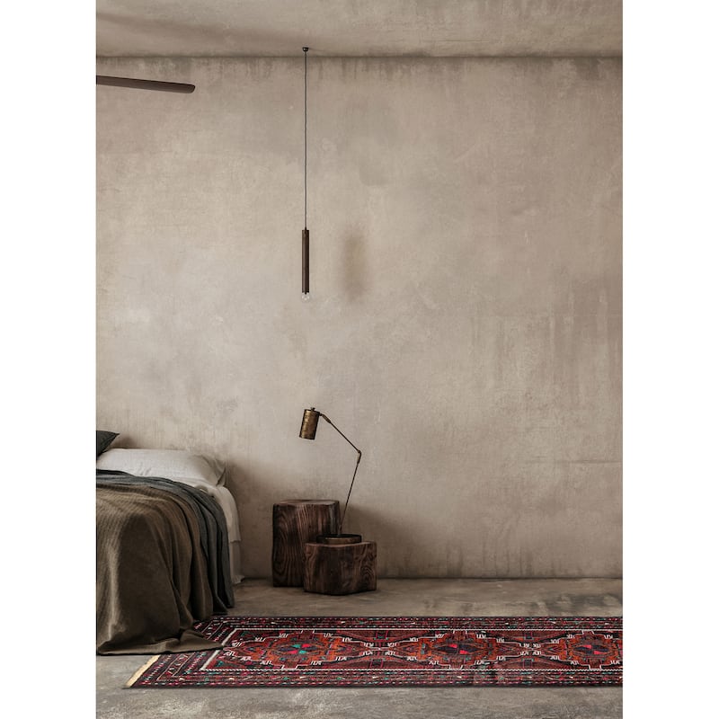 ECARPETGALLERY Hand-knotted Teimani Black Wool Rug - 3'8 x 7'1