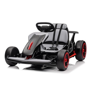 Kids Electric Go Kart with 24V Battery, 150W Motors, and Remote Control