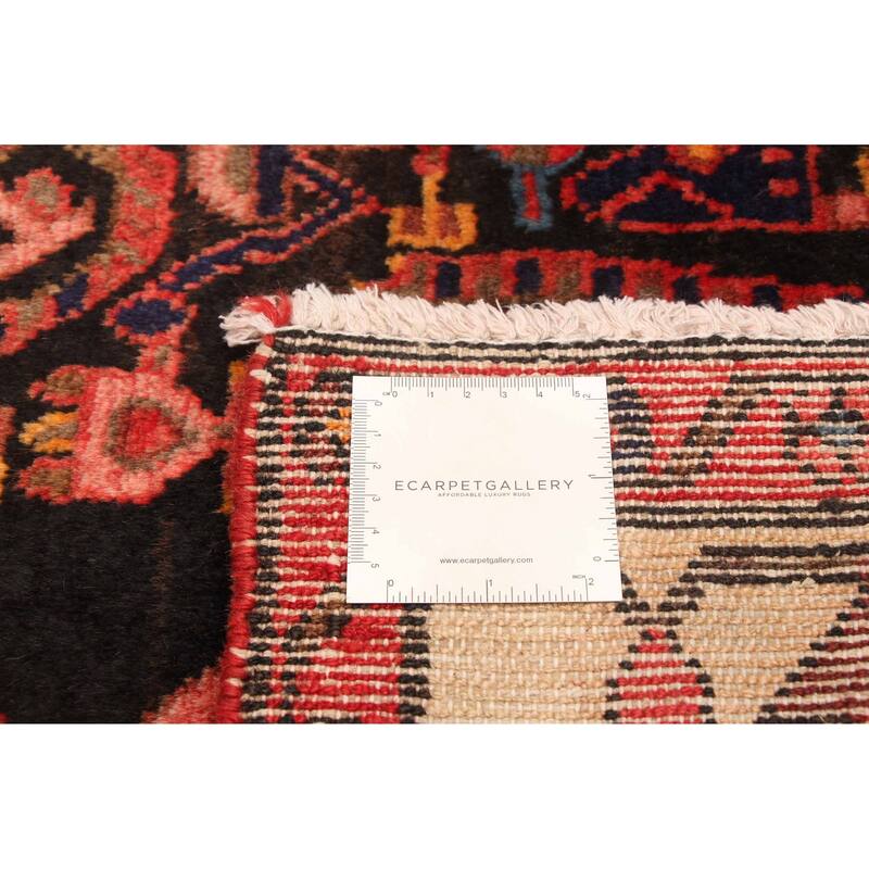 ECARPETGALLERY Hand-knotted Andelz Black Wool Rug - 4'5 x 6'9