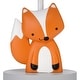 preview thumbnail 2 of 2, Bedtime Originals Acorn Gray/White/Orange Fox Nursery Lamp with Shade & Bulb