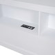 preview thumbnail 51 of 105, L-shape Daybed Wooden Sofa Bed Corner Bed with Bookcase Guardrail Built-in USB Charging Ports, Space-saving Bed