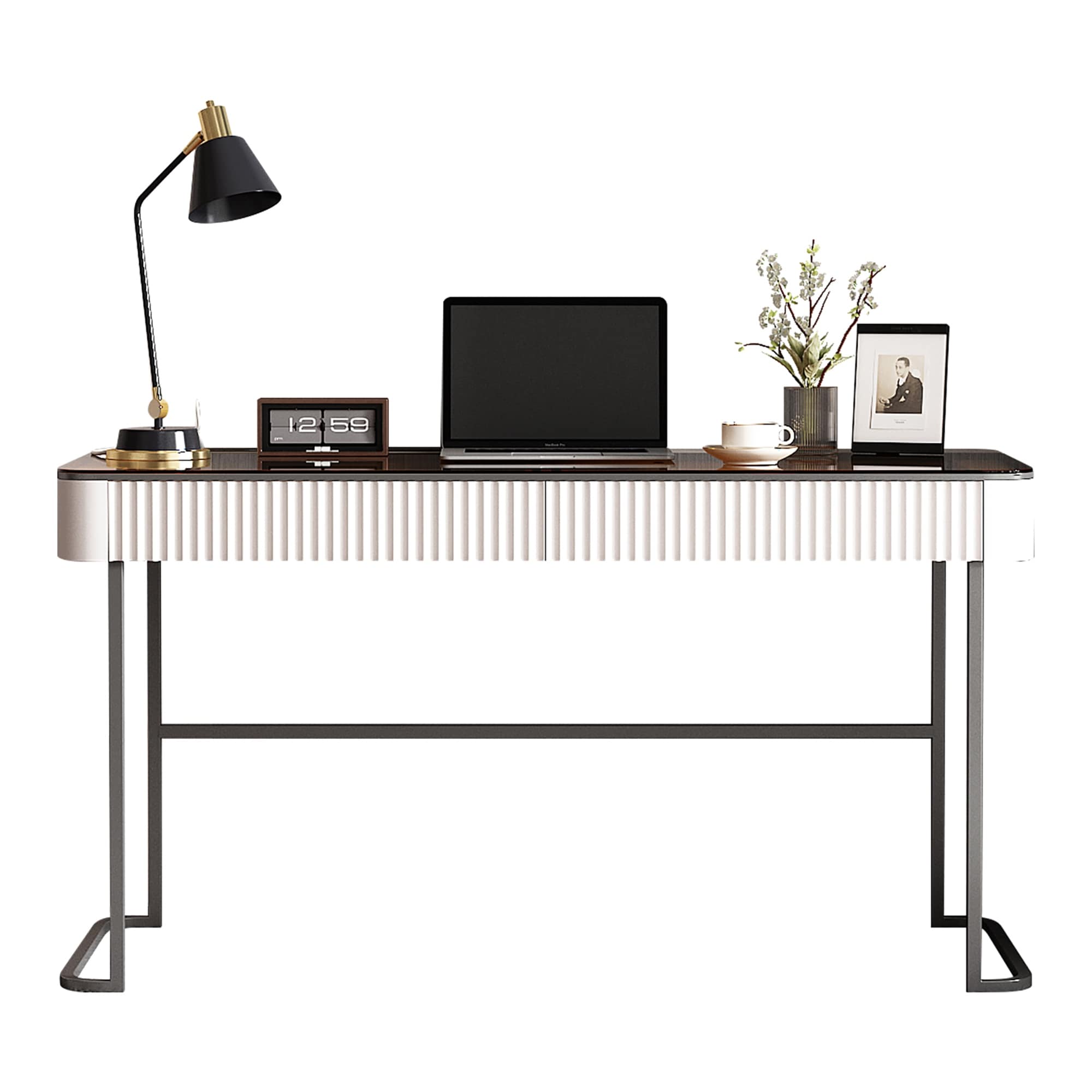 Home Office Desk, Computer Desk with USB Intelligent Socket (53IN)