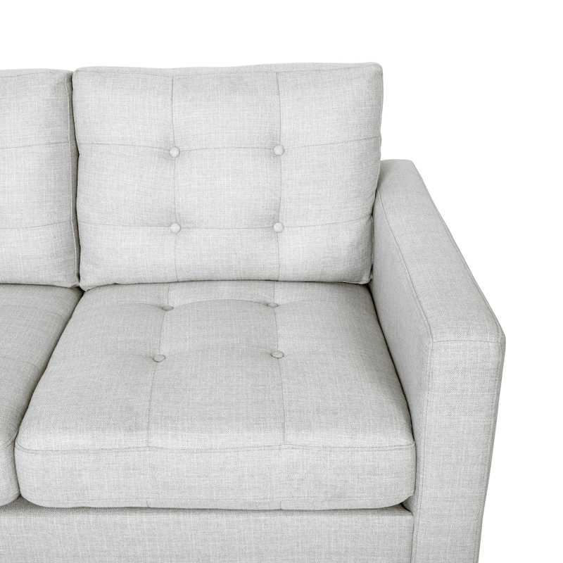Adderbury Contemporary 3-seat Tufted Fabric Sofa by Christopher Knight Home