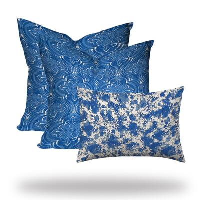 ORIANA Collection Indoor/Outdoor Lumbar Pillow Set, Sewn Closed - 20 x 20