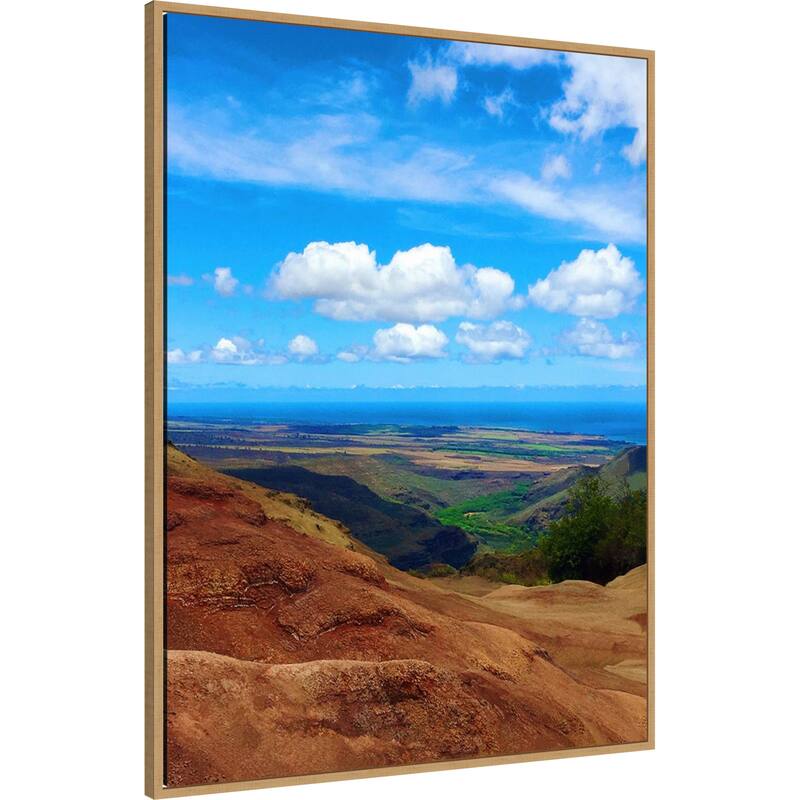Waimea View by Nicole Dell Framed Canvas Wall Art Print