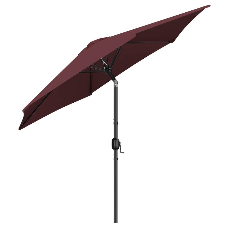 Yaheetech 9ft Patio Umbrella 8 Ribs with Push Button Tilt and Crank