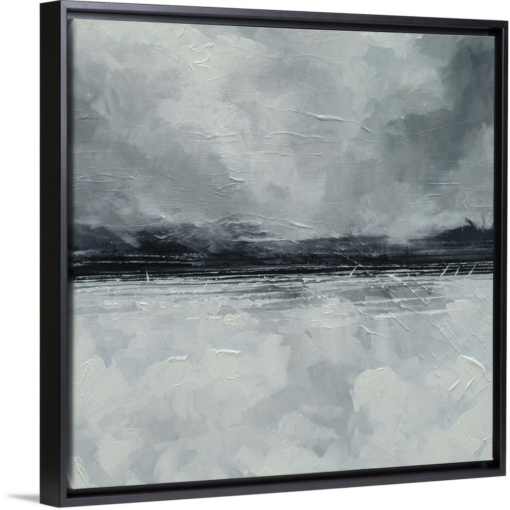 Shop Black Sea Black Float Frame Canvas Art Overstock 25522487