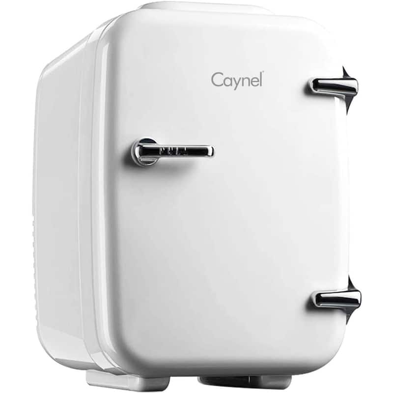 Caynel 4 Liter Portable Cooler and Warmer Mini Fridge for Home, Car