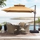 preview thumbnail 30 of 45, Crestlive Products 10FT Aluminum Square Double Top Patio Cantilever-Offset Umbrella