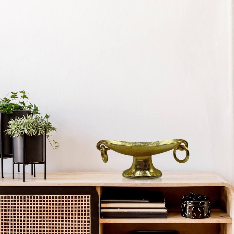 Decorative Handmade Aluminum Modern Pedestal Bowl