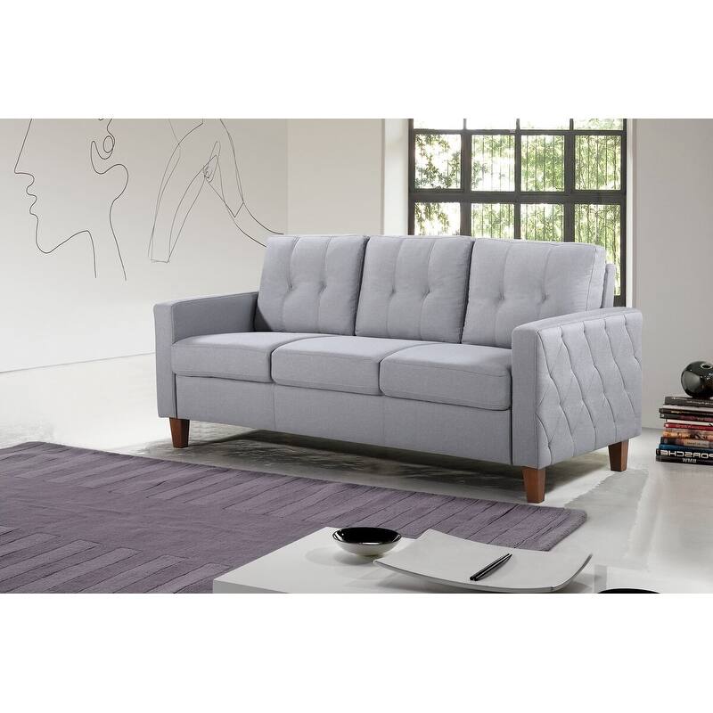 Harrad Tufted Mid-Century 3 Piece Living Room Set