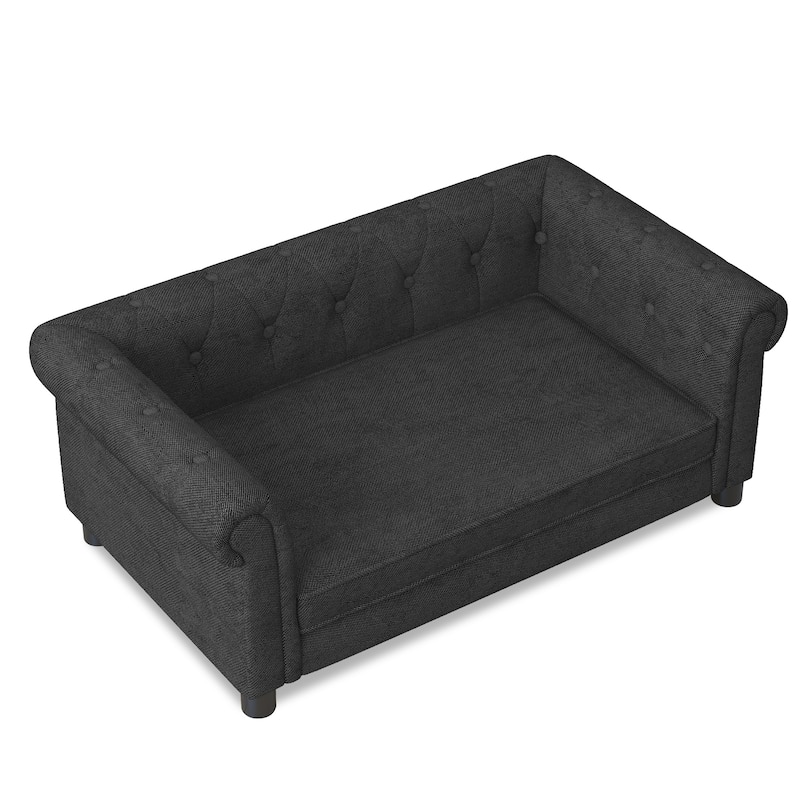 Elegant Rectangular Pet Sofa Bed Up to 100lbs