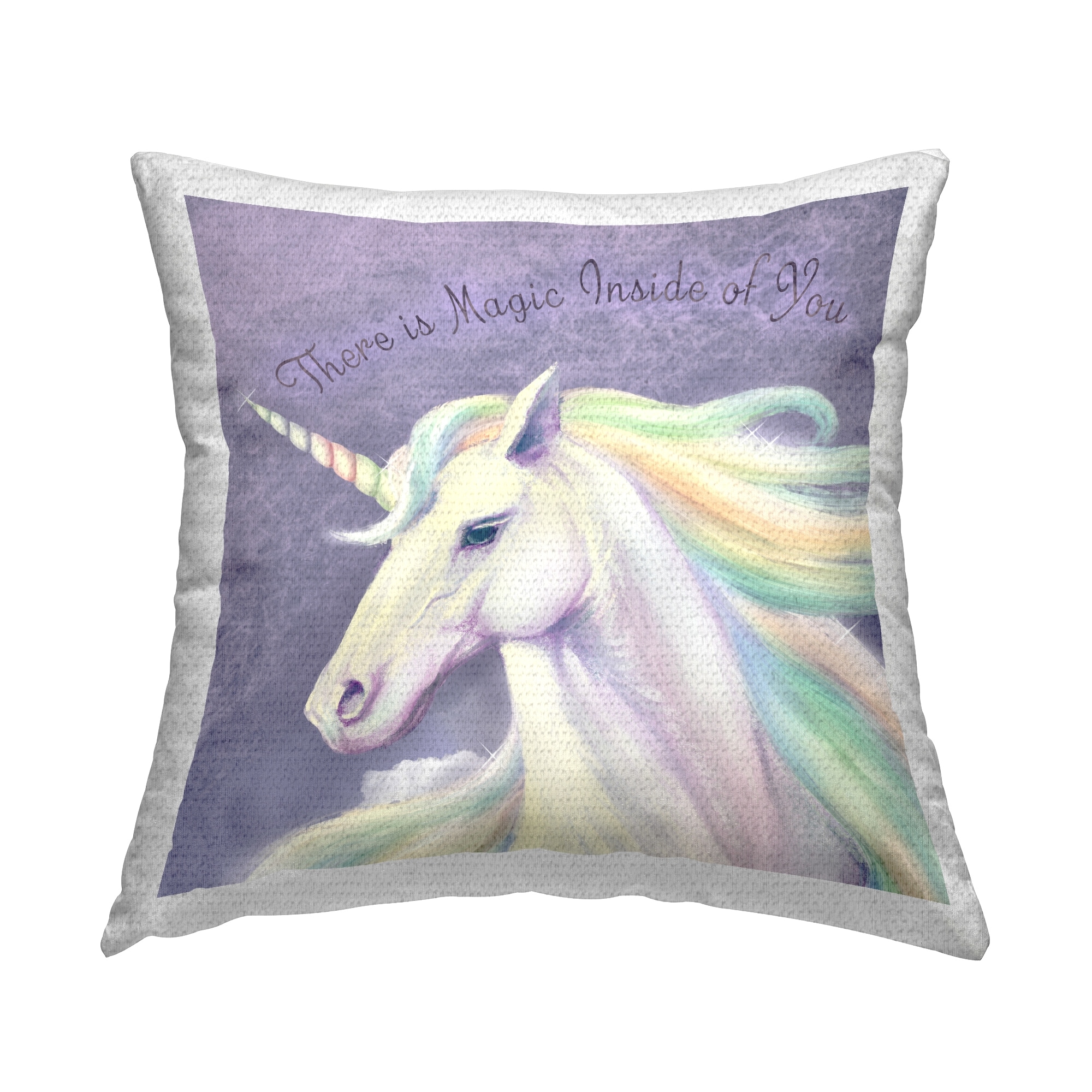 Purple unicorn pillow shop