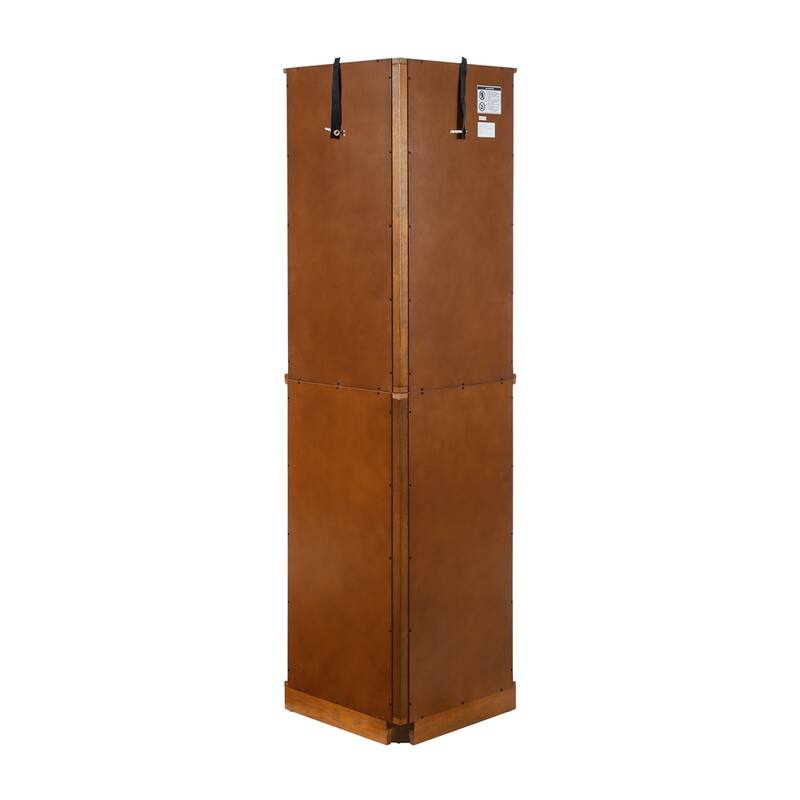 6 Shelf Lighted Display Cabinet with Adjustable Shelves (No E26 Bulb)