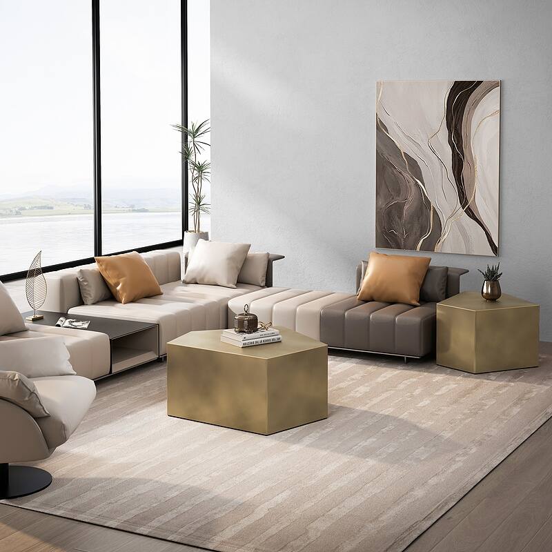 Geometric Coffee Table Set