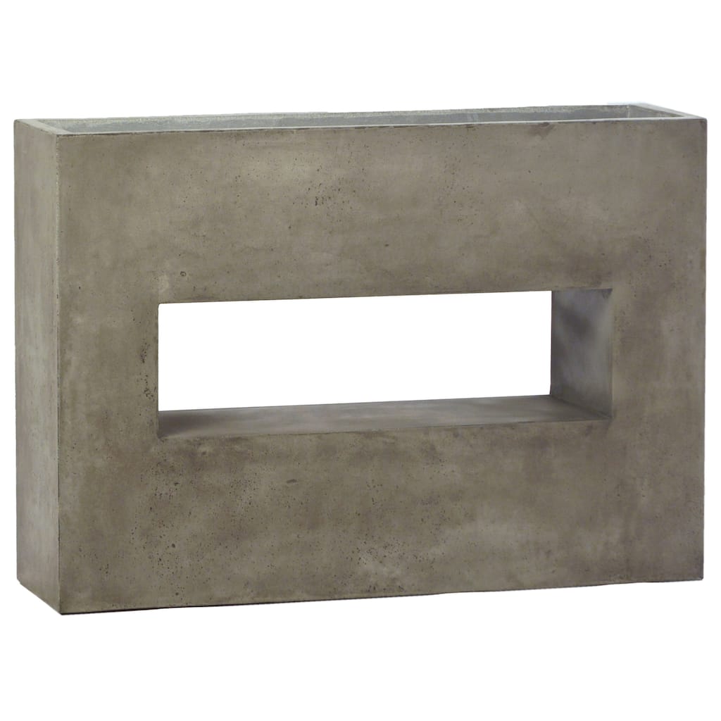 Wade Lightweight Concrete Pot Planter, Grey