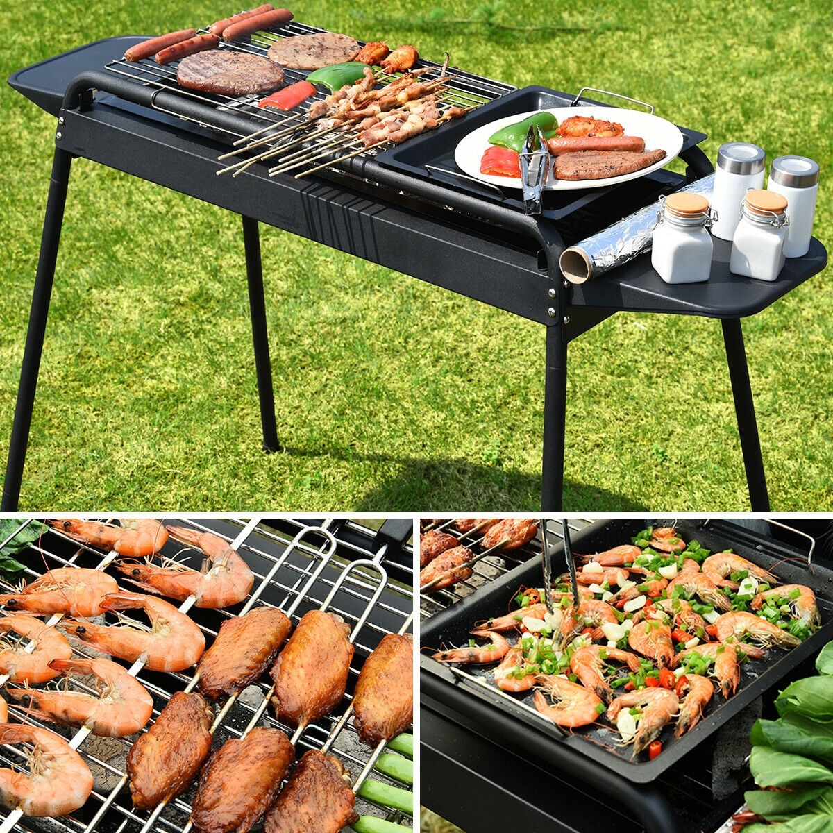 Shop Gymax Barbecue Charcoal Grill Height Adjustable Stove Bbq