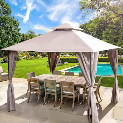 10'x13' Gazebo for Patios Tent Outdoor Canopy Shelter