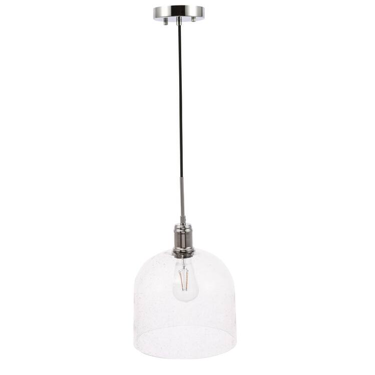 Candie 10-Inch 1-Light Clear Glass Pendant