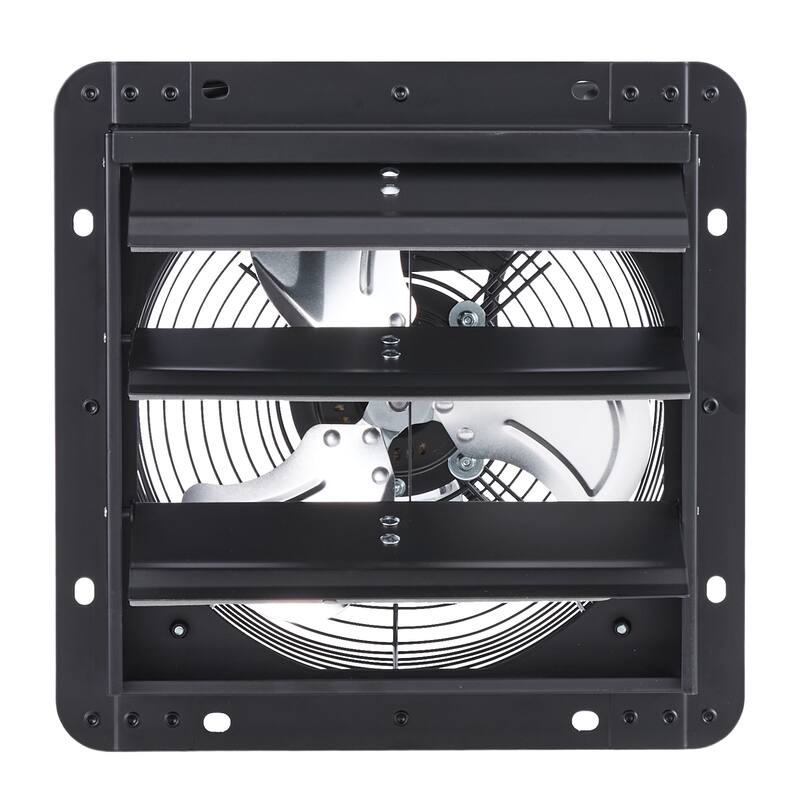 10 inch Shutter Exhaust Fan, Wall Mounted Attic Vent Fan with Variable Speed Controller, 900 CFM, AC Motor, Low Noise for Shed